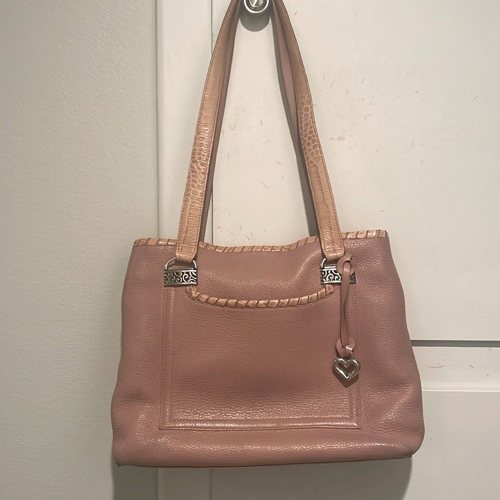 Brighten Pink Pebbled Leather Purse  👜